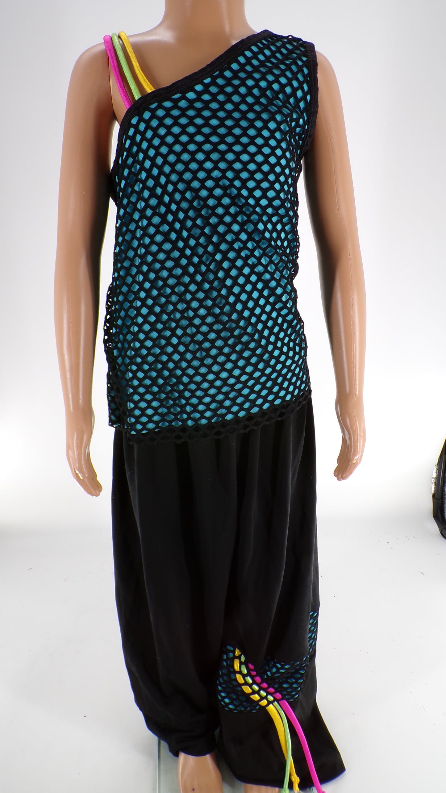 Pre-Owned Costume Curtain Call  E9401 Small Child Turquoise  Jazz