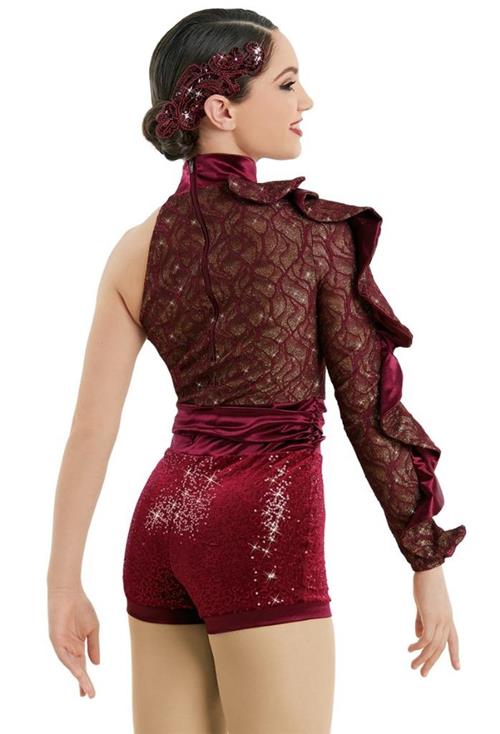 Pre-Owned Costume Weissman  10897 Medium Child Burgundy  Jazz