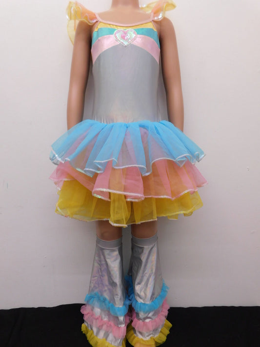 Pre-Owned Costume Curtain Call  E2205 Medium Child Multi Color  Jazz