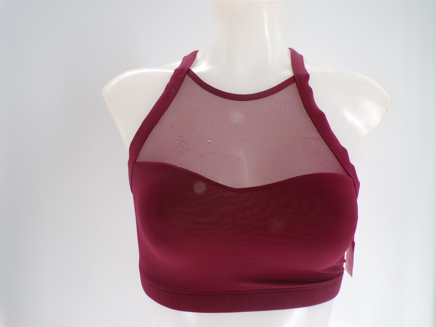 Pre-Owned Crop Top No Tag   Medium Adult Burgundy  Jazz Cheer