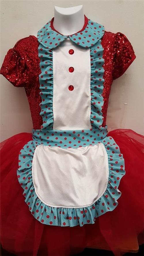 Pre-Owned Costume Curtain Call  E1571 Large Child Red  Jazz