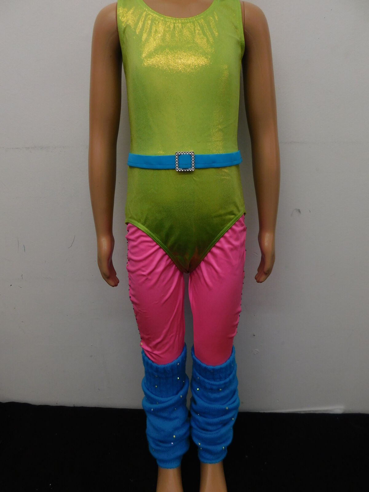 Pre-Owned Costume Weissman  10802 Intermediate Child Colorful  Jazz Rhinestones Barbie