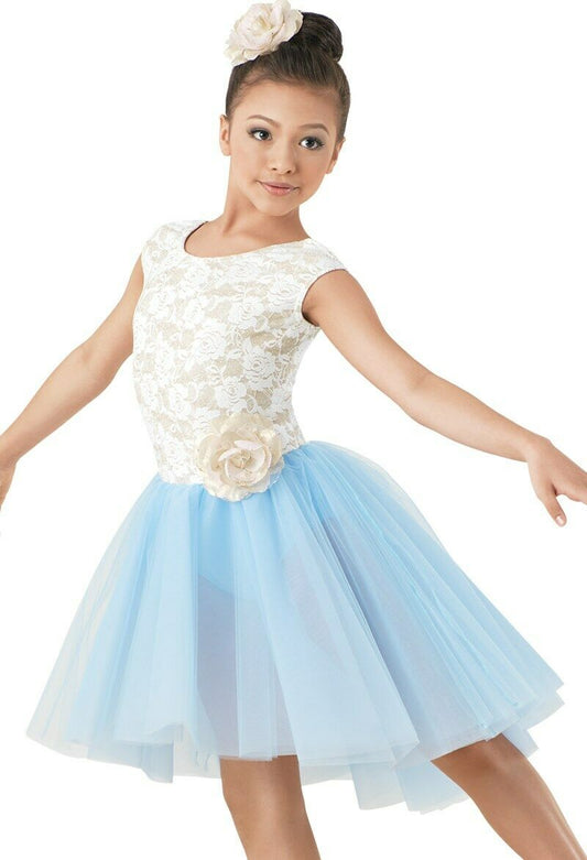 Pre-Owned Costume Weissman 9586 Medium Child Lt Blue Lyrical
