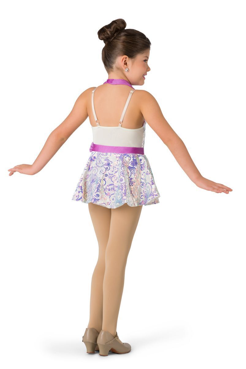 Pre-Owned Costume Costume Gallery  20301 Medium Child Purple Dress Ballet Floral