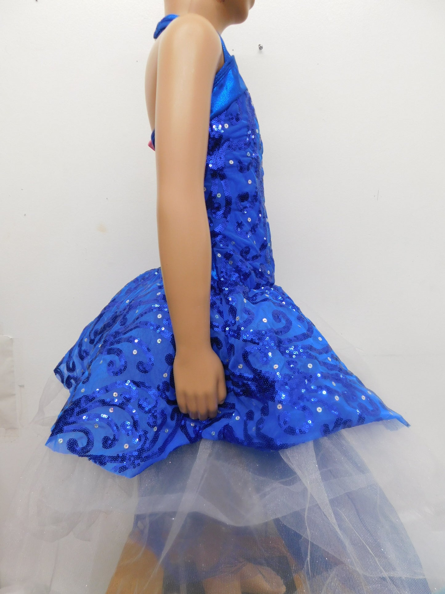 Pre-Owned Costume Curtain Call  E2196 Large Child Royal Blue  Ballet
