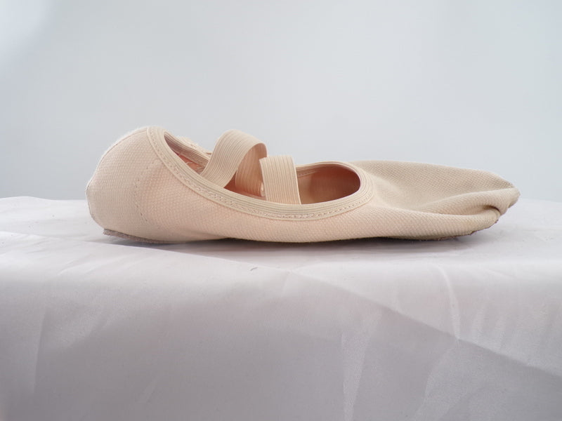 Pre-Owned Ballet Shoes Generic Adult 7M No Tie Leather Cross Straps Split Sole