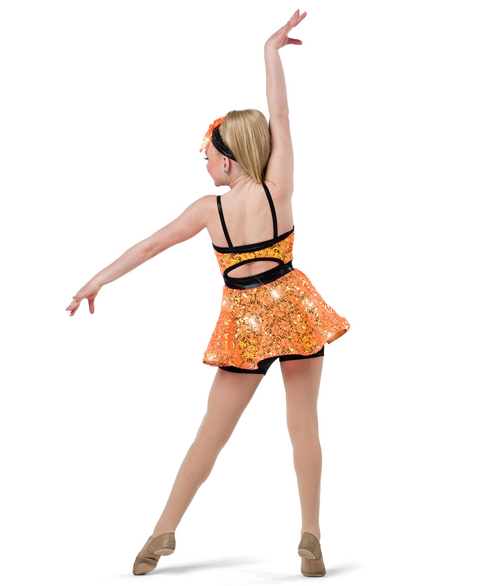 Pre-Owned Costume Wish Come True  22981 Intermediate Child Orange  Jazz