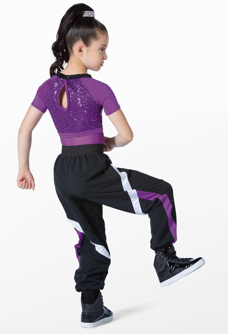 Pre-Owned Costume Weissman  13394 Small Adult Purple   Jazz Sequin