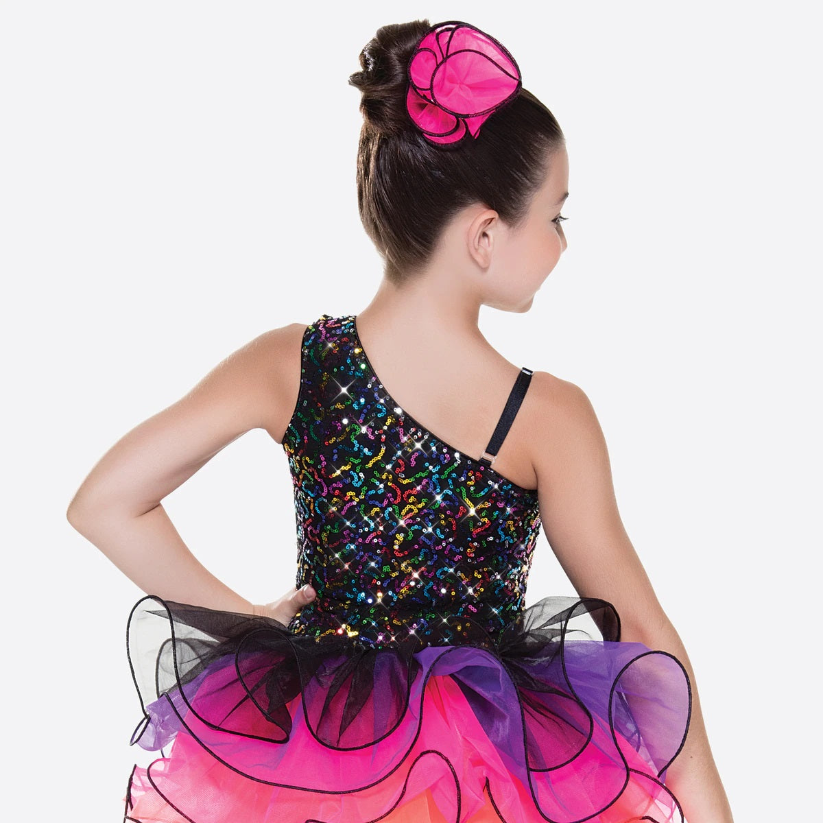 Pre-Owned Costume Revolution  RC18539 Large Child Colorful Tutu Jazz Tap Spandex