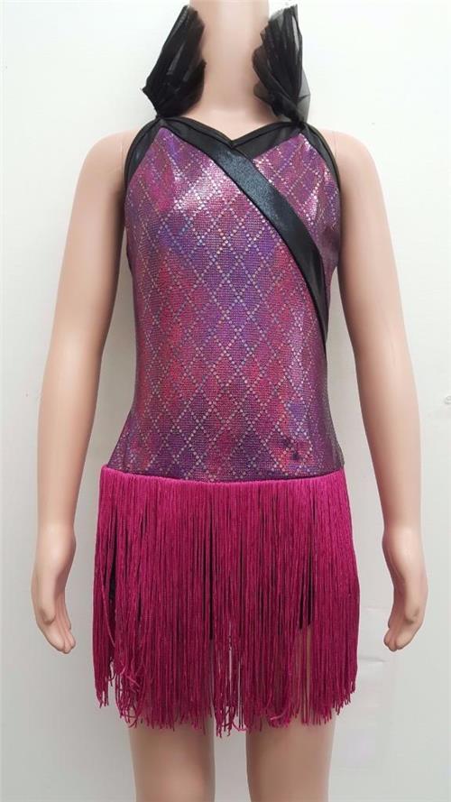 Pre-Owned Costume Curtain Call  J4918 Medium Adult Hot Pink  Jazz