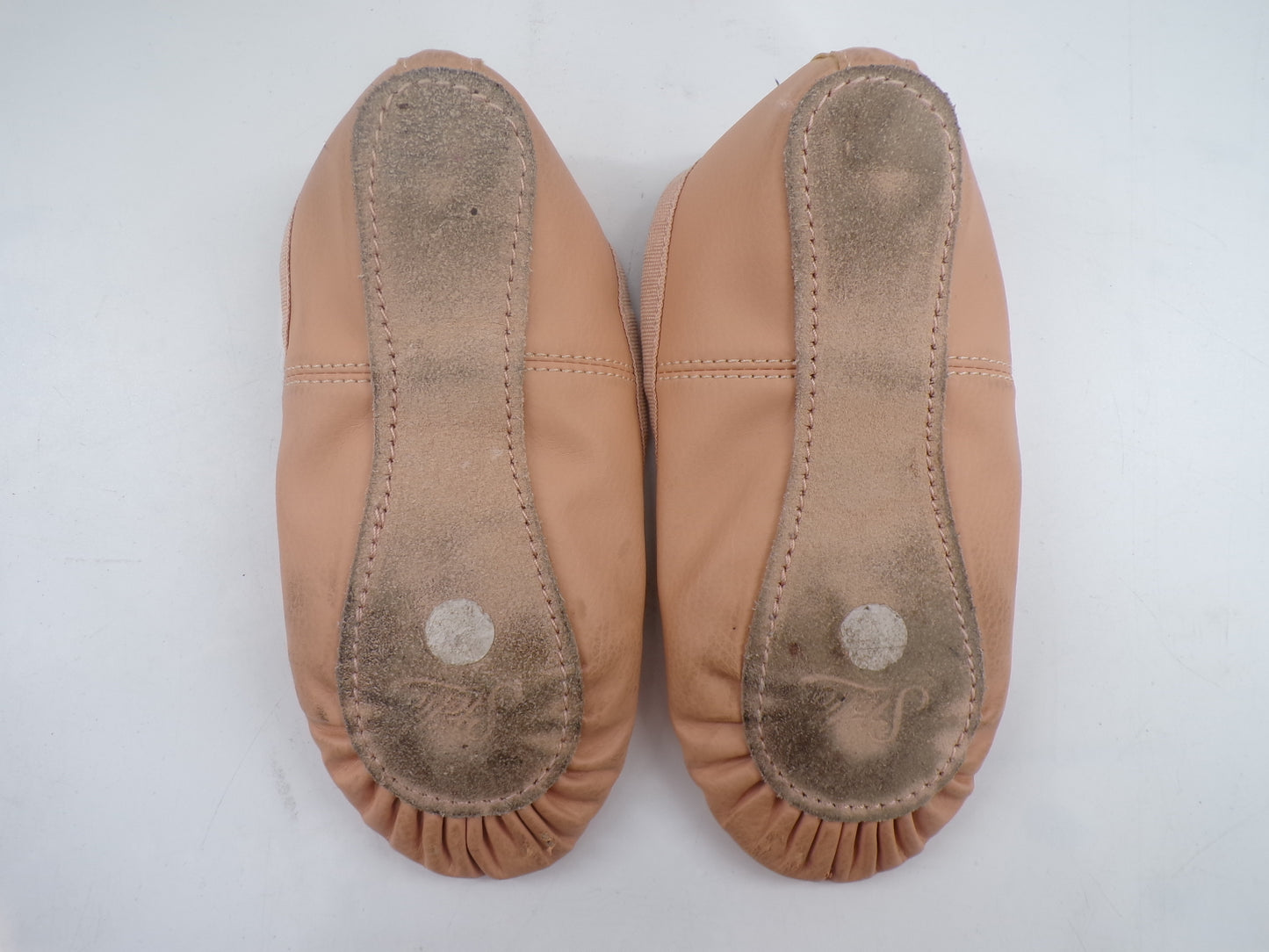 Pre-Owned Ballet Shoes Stelle Big Kid 3M Tie Drawstring Leather Single Strap Full Sole
