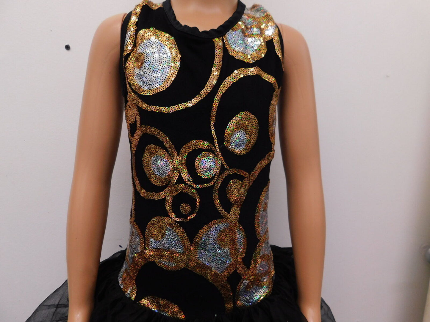Pre-Owned Costume Dansco   Medium Child Black  Jazz