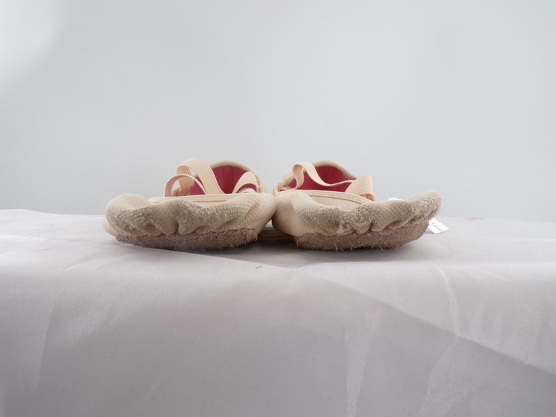 Pre-Owned Ballet Shoes Generic Adult 7M No Tie Leather Cross Straps Split Sole