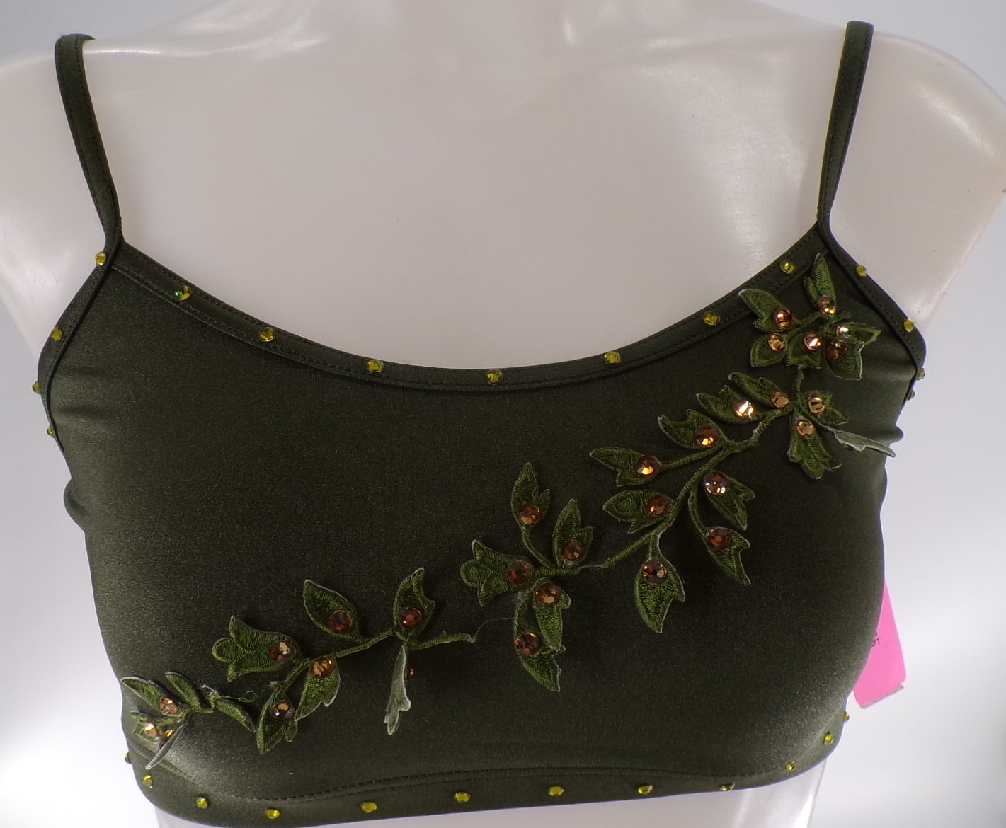 Pre-Owned Crop Top Balera Base Added Applique and Stones Small Adult Costume