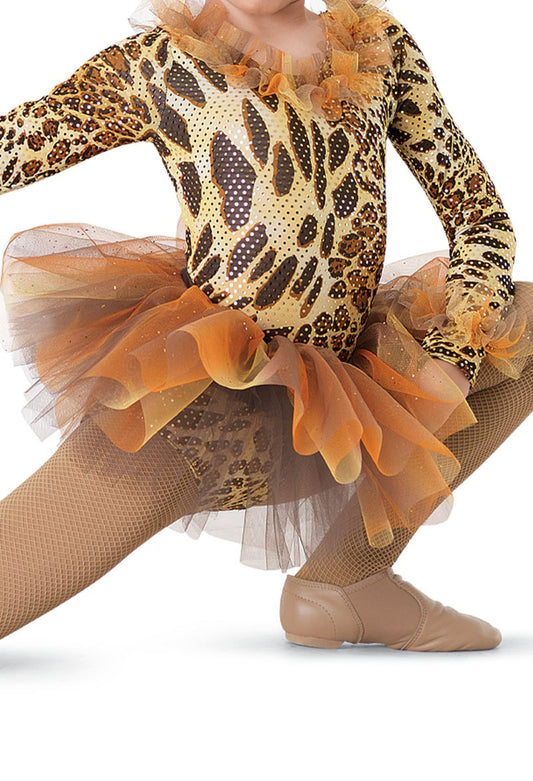 Pre-Owned Tutu Weissman  9024 Small Child Orange Brown  Jazz