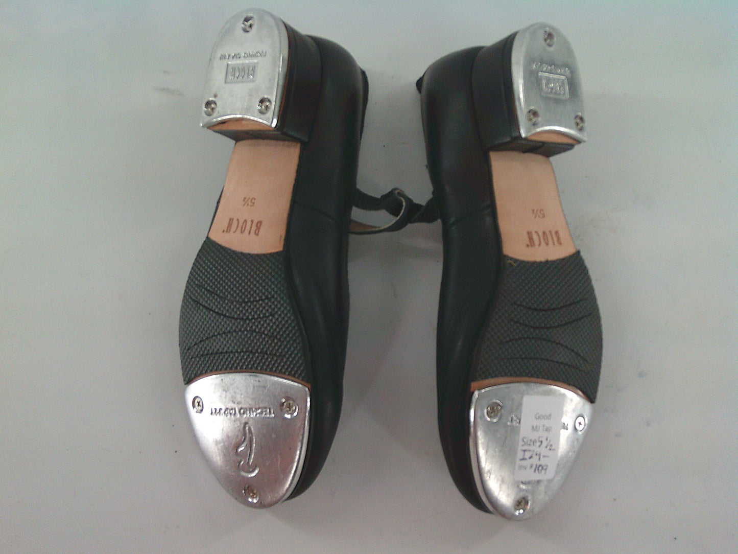 Pre-Owned Tap Shoes Bloch Adult 5.5M Mary Jane Leather Buckle