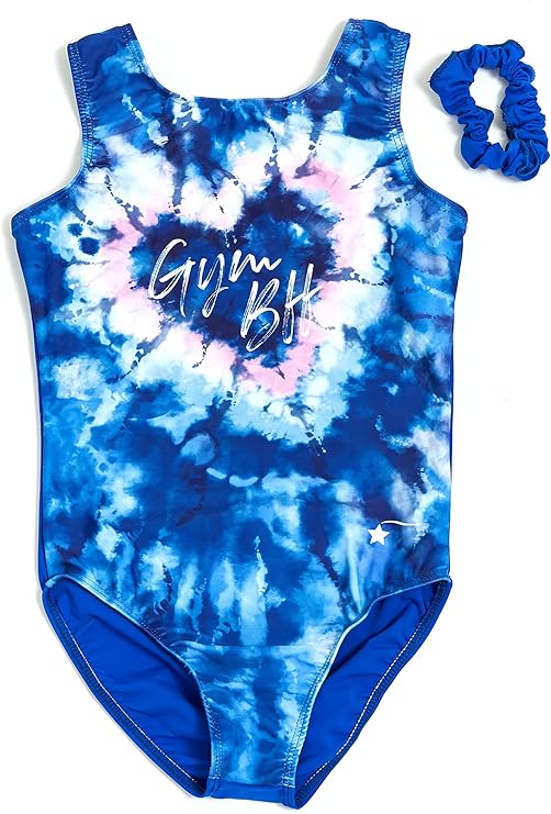 New Leotard Destira Gym BFF Blue Pink Adult Large Acro Tumbling