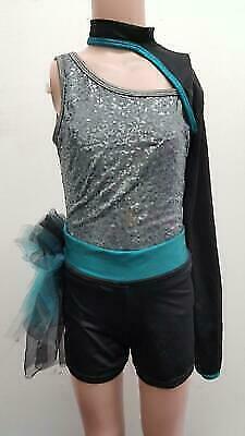 Pre-Owned Costume Curtain Call  E1599 Small Adult Gray  Jazz