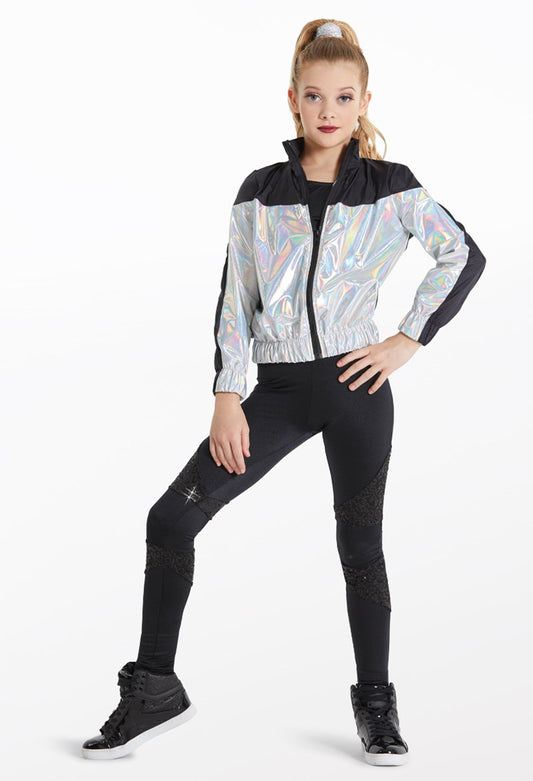 Pre-Owned Costume Weissman  12255 Large Child Silver 3pc Set Jazz Hip Hop