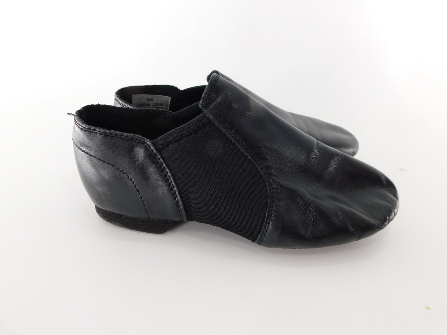 Pre-Owned Jazz Shoes Stelle Big Kid 1M  Leather Slip On