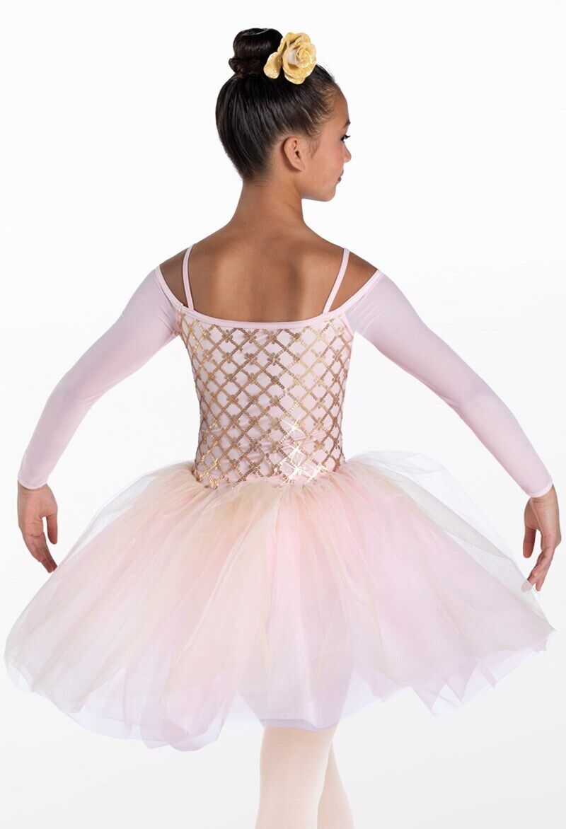 Pre-Owned Costume Weissman  13720 Medium Child Peach Tutu Ballet Sequin