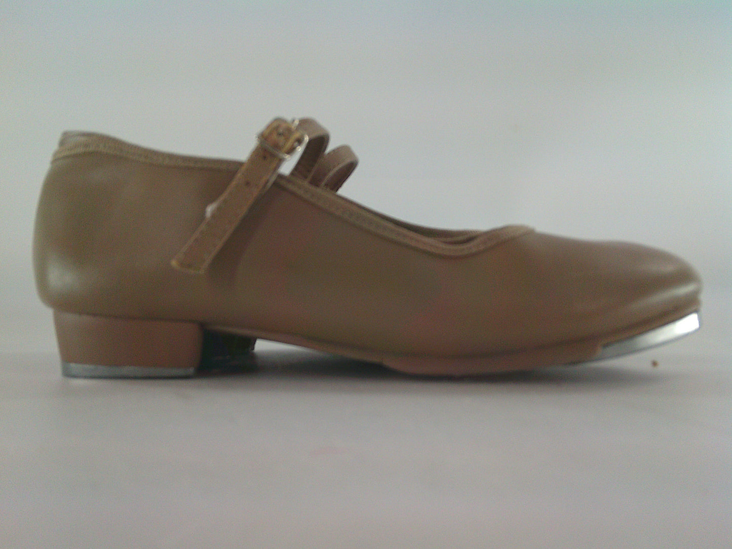 Pre-Owned Tap Shoes Dancing Fair Kids 1M Mary Jane Leather Buckle Student