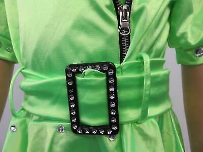 Pre-Owned Costume Weissman 6866 Large Child Green Jazz Tap Rhinestones