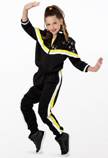 Pre-Owned Costume Weissman  12498 Medium Adult Yellow Windsuit Jazz Hip Hop Sequin
