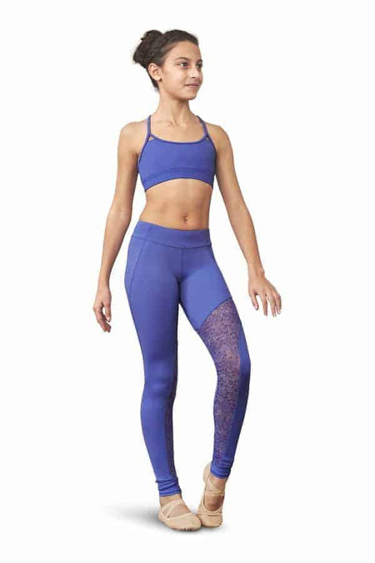 Pre-Owned Leggings Bloch  FP5171CB Large Child Blue  Jazz