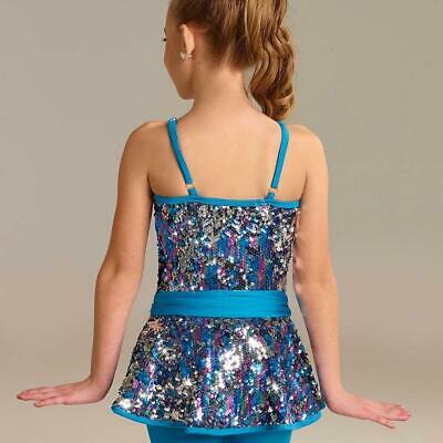 Pre-Owned Costume Curtain Call  E2306 Small Adult Turquoise  Jazz