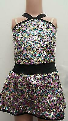 Pre-Owned Costume Curtain Call E2081 Medium Child Colorful Jazz