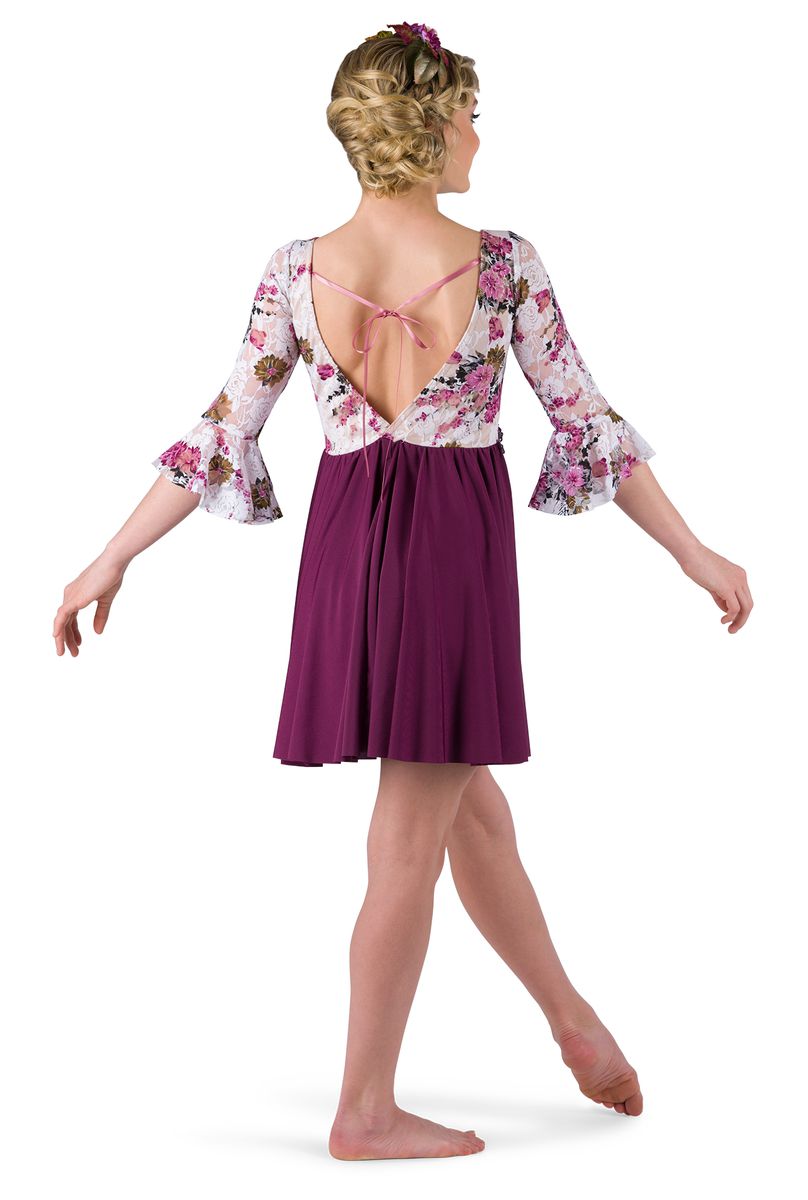 Pre-Owned Costume Weissman  STYLE # or BLANK Small Adult Purple Sleeves Lyrical