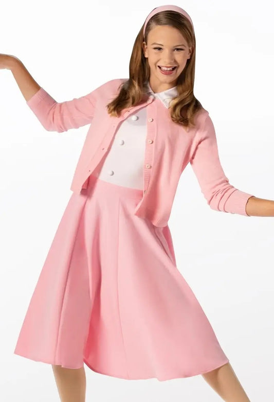 Pre-Owned Costume Weissman  12972 Medium Adult Pink Sweater Jazz  Musical  Sandy