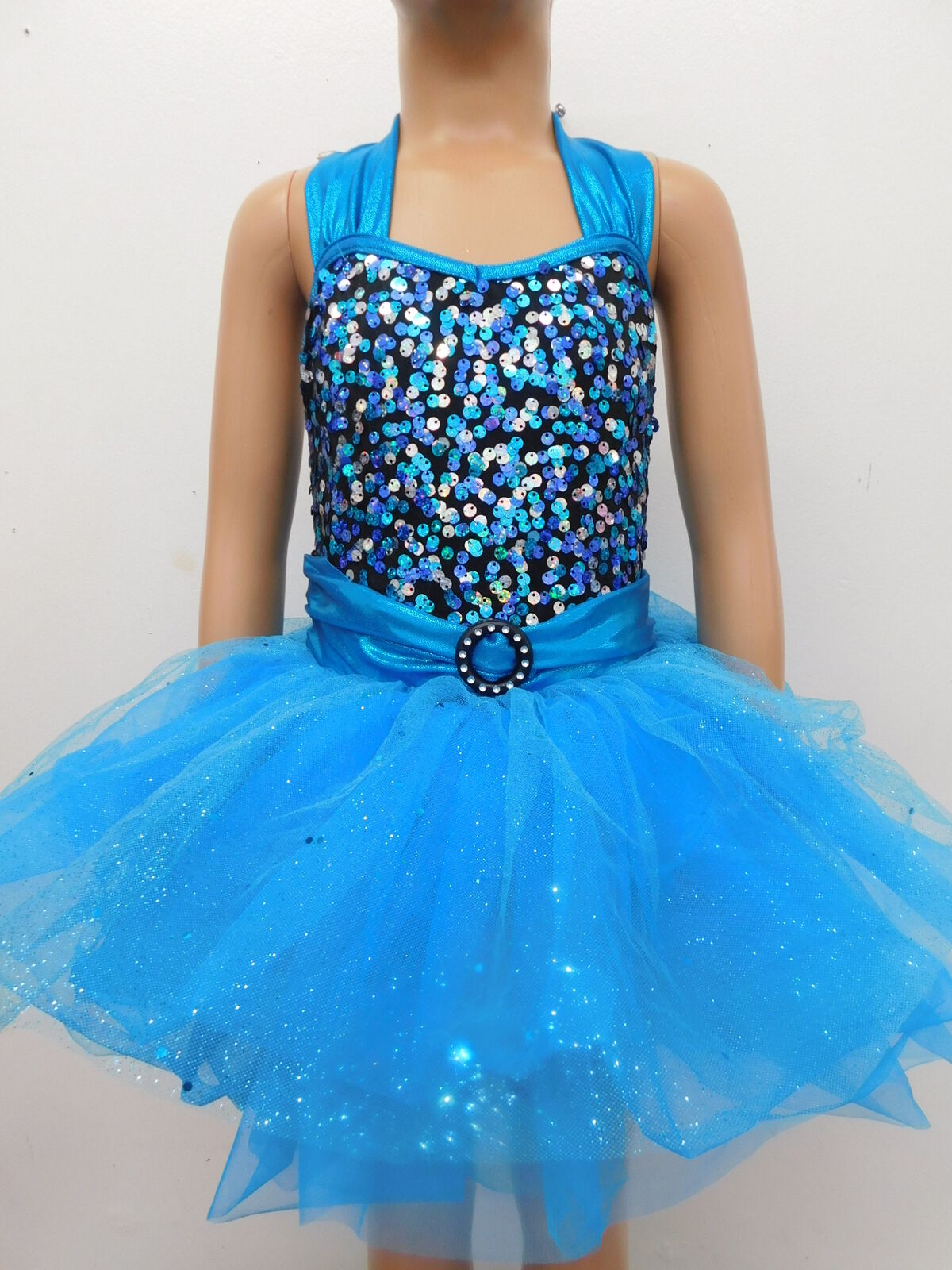 Pre-Owned Costume Costume Gallery  19111 XS Child Turquoise  Jazz
