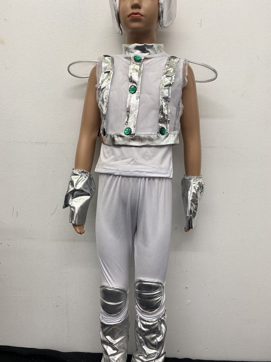 Pre-Owned Costume Unbranded   Medium Child Silver  Jazz