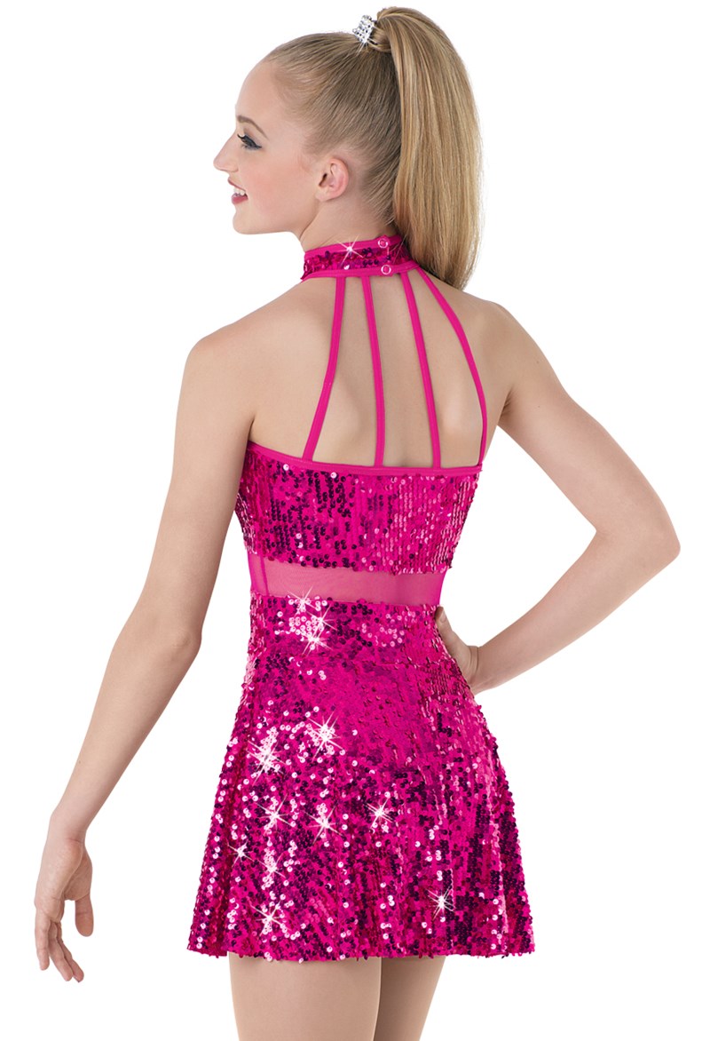 Pre-Owned Costume Weissman 8809 Small Adult Blue Dress Jazz Tap Sequin