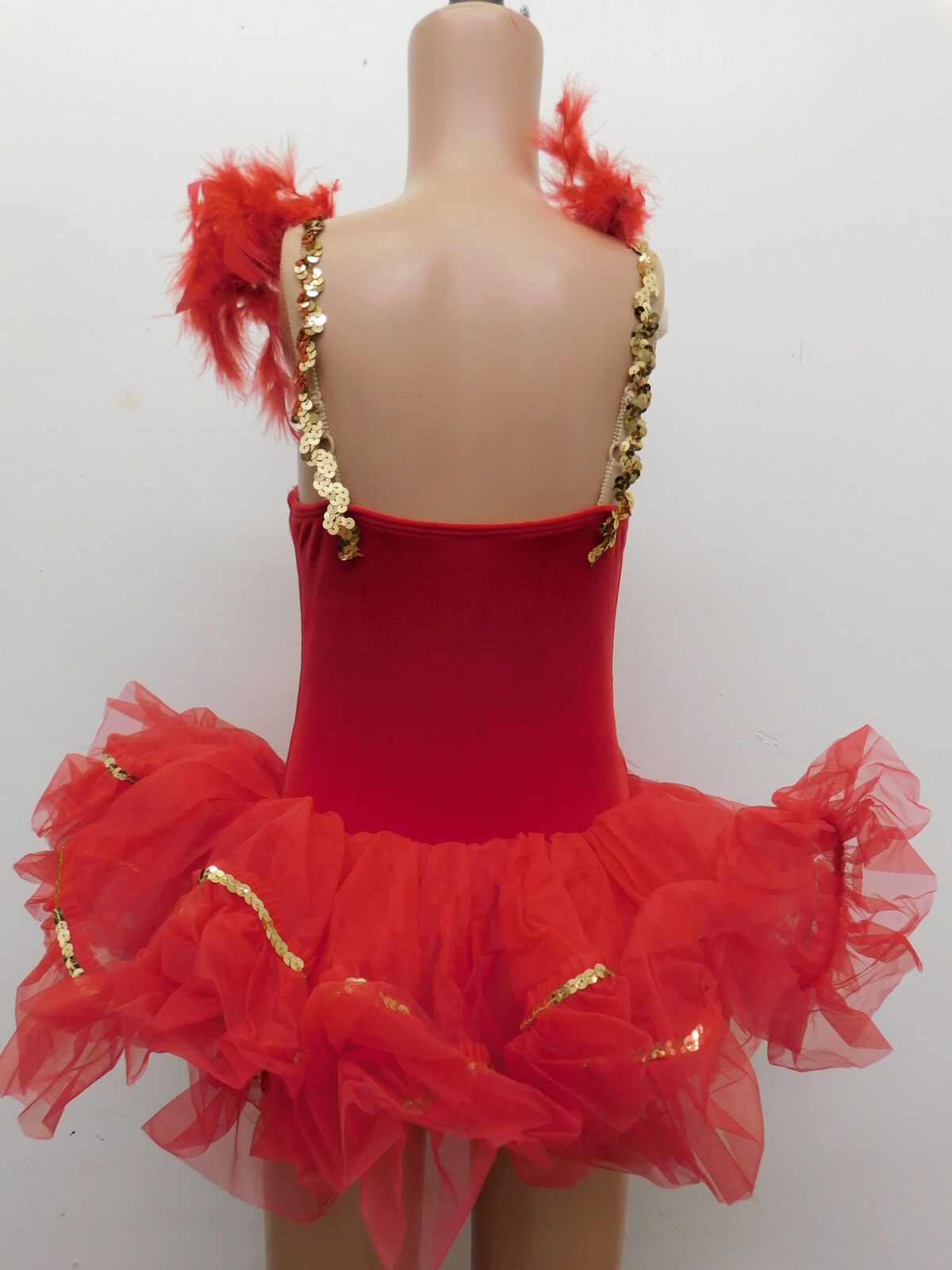 Pre-Owned Costume Curtain Call  E2592 Small Child Red  Jazz