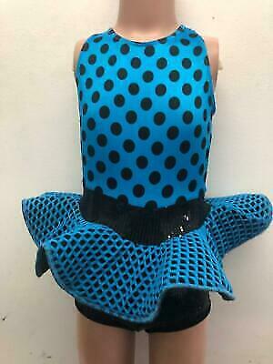 Pre-Owned Costume Art Stone  2052 Small Child Black Dress Jazz Sequin