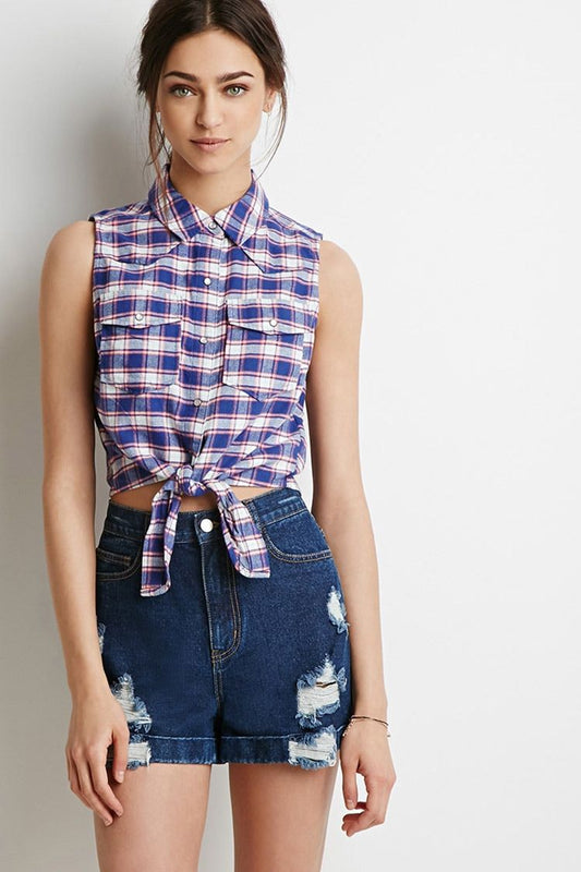 Pre-Owned Tank Forever 21   Medium Adult Blue  Jazz