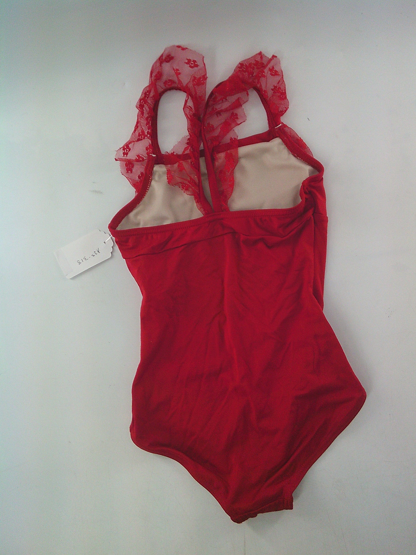 Pre-Owned Leotard & Skirt Capezio   Intermediate Child Red Blue  Ballet Tap