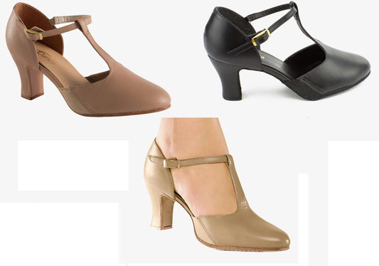 NEW Dance Character Shoes So Danca CH57 Connie 2.5" Heel TStrap
