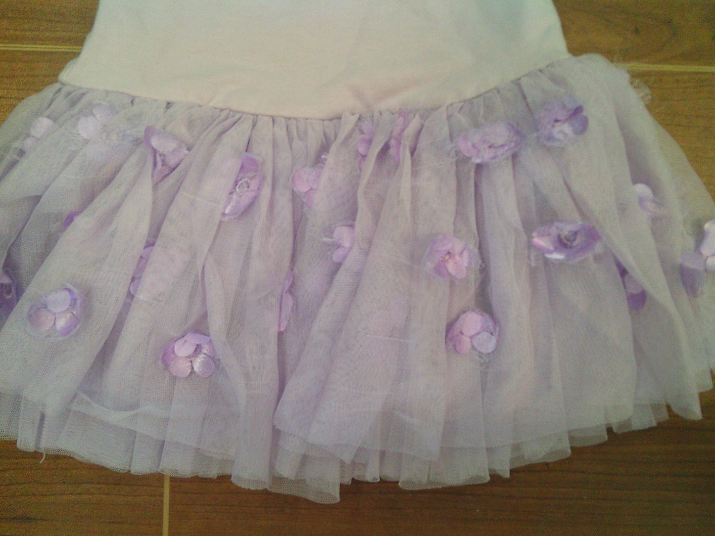 Pre-Owned Leotard Dress DanzNMotion  2469C Medium Child Lavender  Ballet