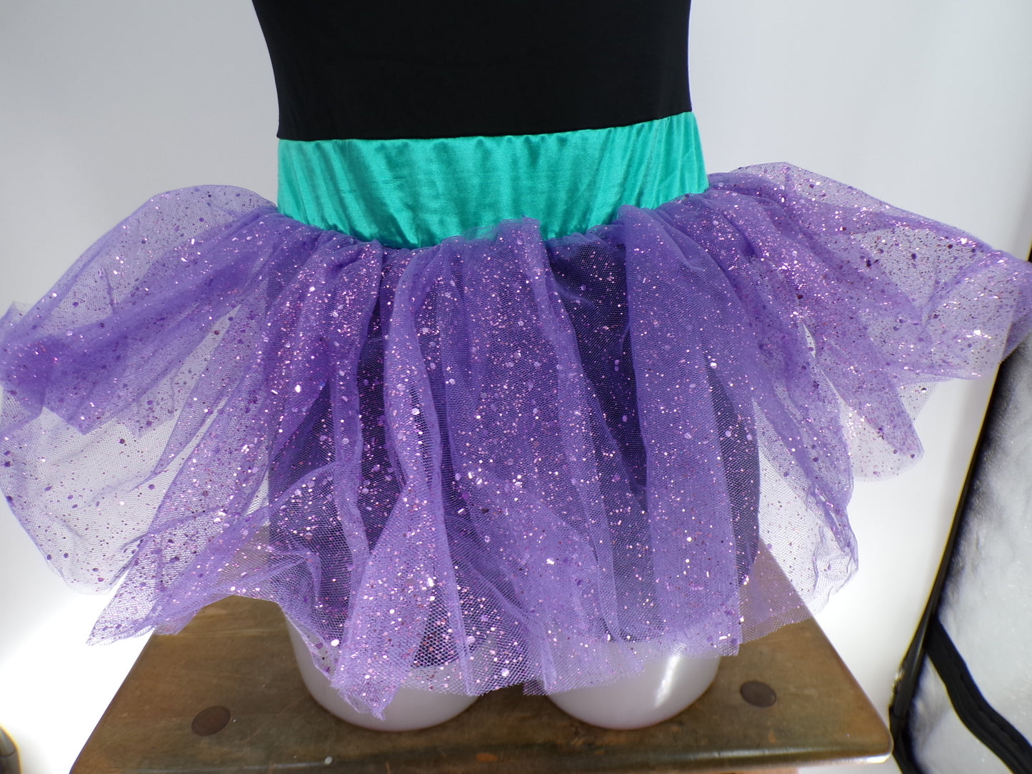 Pre-Owned Costume Weissman   Small Adult Purple  Tulle Skirt Jazz Sequin