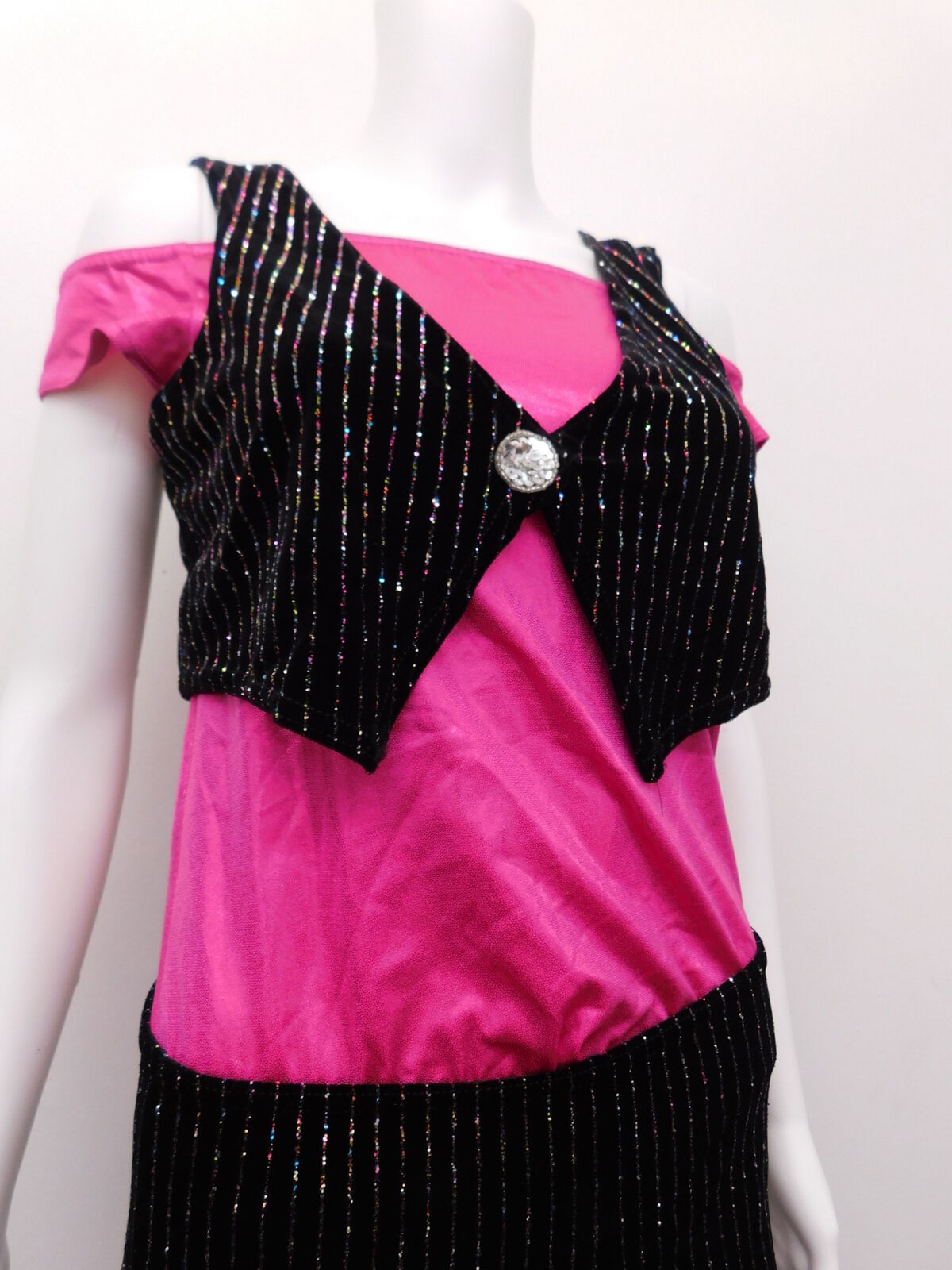 Pre-Owned Costume Costume Gallery   Medium Adult Pink Suit Jazz Glitter Gangster
