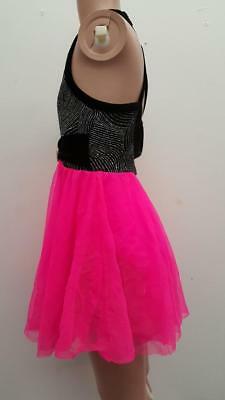 Pre-Owned Costume Weissman  3062 Medium Child Hot Pink Sparkle Dress Lyrical