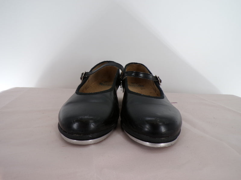 Pre-Owned Tap Shoes Bloch Little Kid 11.5M Mary Jane Leather Buckle