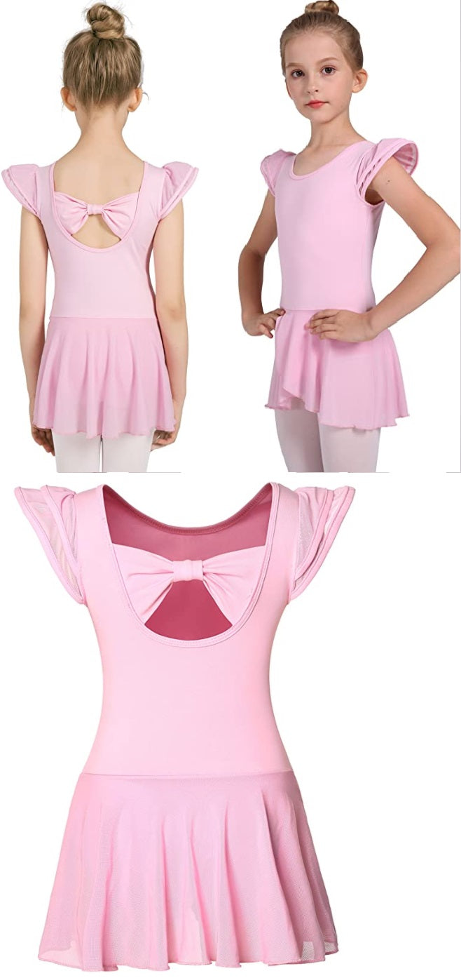 Pre-Owned Leotard Dress Danshow Medium Child Black Ballet Tap