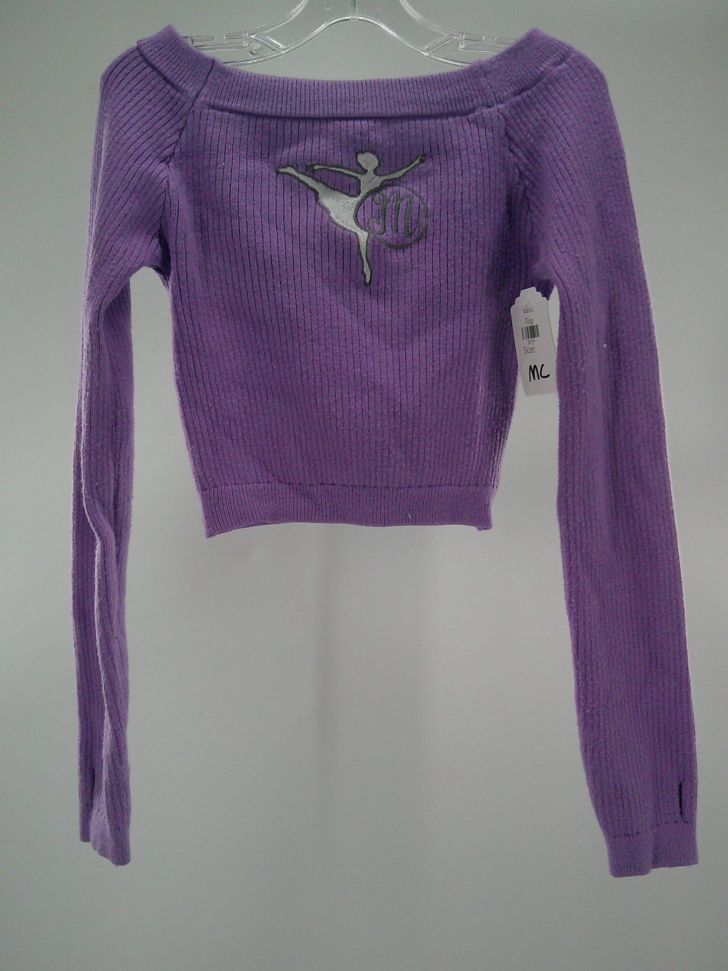 Pre-Owned Shrug Sweater No Brand   Medium Child Lavender  Ballet