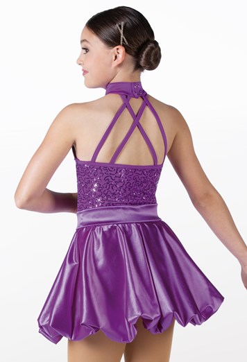 Pre-Owned Costume Weissman  14180 Medium Child Red Skirt Jazz Tap Sequin