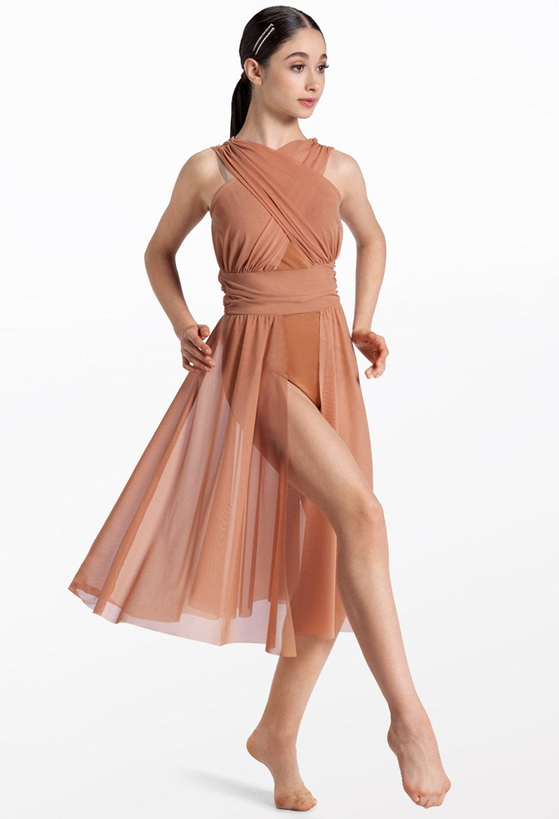 Pre-Owned Costume Weissman 13081 Small Adult Tan Lyrical